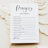 ベビーミニマルアドバイスカードゲーム用JOLIE祈りの言葉 招待状