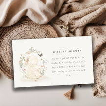 ベビームバニーフローラディスプレイシャワーベビーシャワー