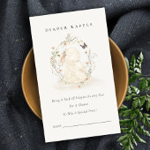 ベビームムバニーフローラおむつラッフルベビーシャワー エンクロージャーカード