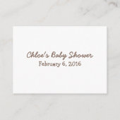 ベビームースおむつラッフル エンクロージャーカード (裏面)