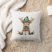 ベビームースインサンタハットとギフトウィンターホリデー クッション (ブランケット)