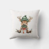 ベビームースインサンタハットとギフトウィンターホリデー クッション (裏面)