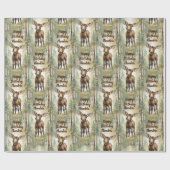 ベビームースパーソナライズされたニュートラル誕生日 ラッピングペーパー (フラット)