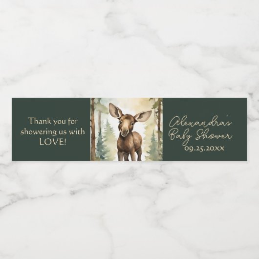 ベビームース男女兼用ベビーシャワー ペットボトルラベル (シングルラベル)