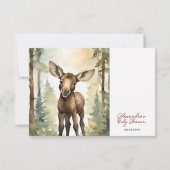 ベビームース男女兼用ベビーシャワー 出欠カード (裏面)