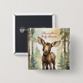 ベビームース男女兼用ベビーシャワー 缶バッジ (正面&裏面)