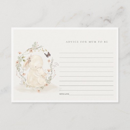 ベビームームバニーフローラアドバイス エンクロージャーカード (正面)