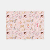 ベビームーンスターベアートイパーソナライズされたズ フリースブランケット (正面(横))