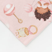 ベビームーンスターベアートイパーソナライズされたズ フリースブランケット (角)