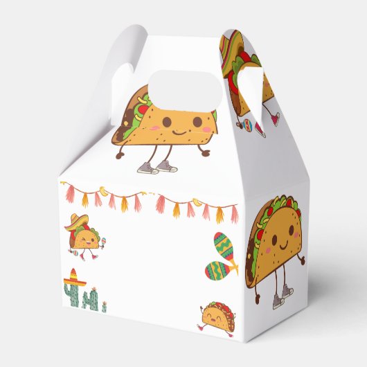 ベビーメキシコの赤ちゃんシャワーへのタコの好意 フェイバーボックス (裏面サイド)