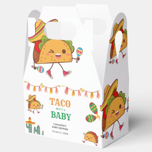 ベビーメキシコの赤ちゃんシャワーへのタコの好意 フェイバーボックス (オープン)