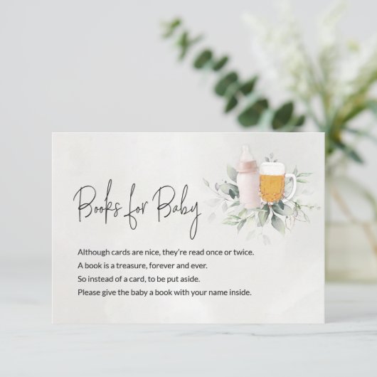 ベビーメッセージカード用の書籍 – ベビーはBrewing エンクロージャーカード (スタンド正面)