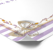 ベビーメッセージBaby Shower Keepsakeポスター ポスター (角)