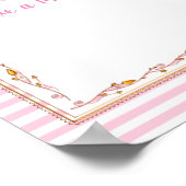 ベビーメッセージBaby Shower Keepsakeポスター ポスター (角)