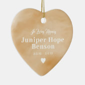 ベビーメモリアルウォーターカラータンフルフォト セラミックオーナメント (右)