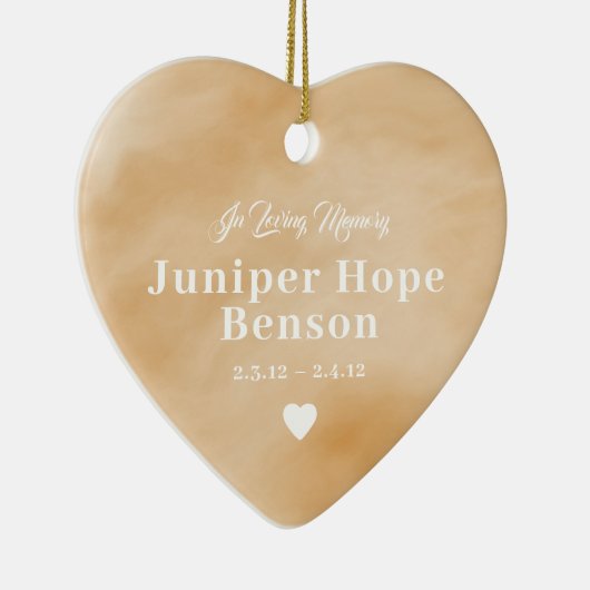 ベビーメモリアルウォーターカラータンフルフォト セラミックオーナメント (右)