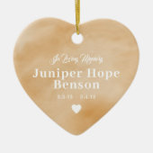 ベビーメモリアルウォーターカラータンフルフォト セラミックオーナメント (正面)