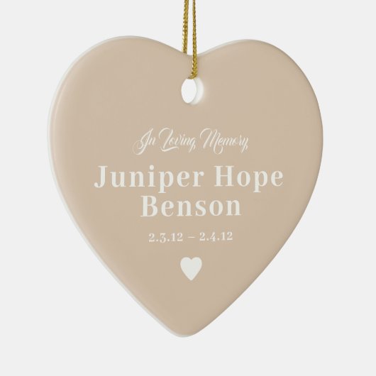 ベビーメモリアルタンフルフォトセラミックオーナメント セラミックオーナメント (右)