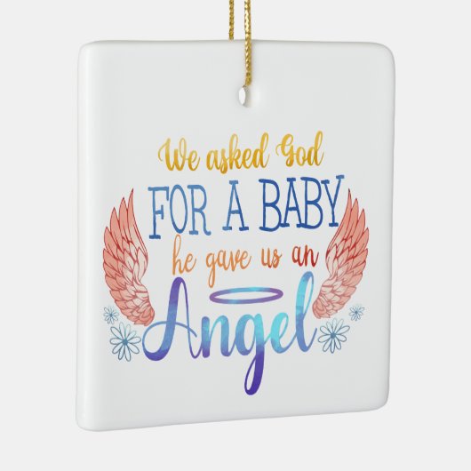ベビーメモリアル セラミックオーナメント (右)