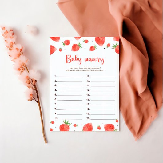 ベビーメモリーゲームカード、ベリースイートベビーシャワー 招待状