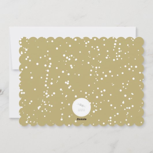 ベビーメリーの小さなクリスマスかわいい3フォトコラージュ シーズンカード (裏面)