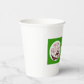 ベビーメリーの雪だるま初めてのクリスマスユニーク写真 紙コップ (右)