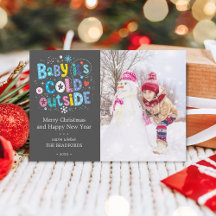 ベビーモダンその冷たい外の写真炭グレー