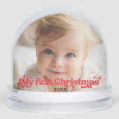 ベビーモダンの初めてのクリスマス写真 (正面)