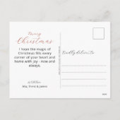 ベビーモダンの初めてのクリスマス写真 シーズンポストカード (裏面)