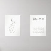 ベビーモダンイエスとメリー・ルークの聖句 (正面)