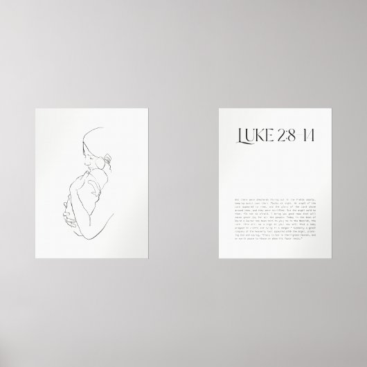 ベビーモダンイエスとメリー・ルークの聖句 (正面)