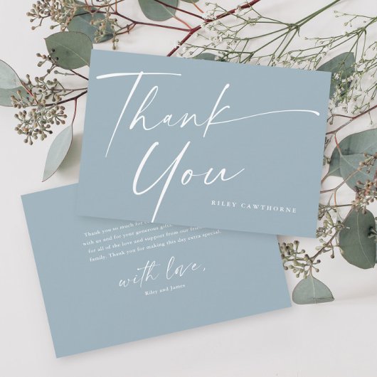 ベビーモダンエレガントシャワーのスクリプト サンキューカード