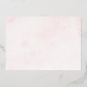 ベビーモダンエレガントシャワー箔の招待状 箔招待状 (裏面)