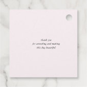 ベビーモダンエレガントシャワー フェイバータグ (裏面)