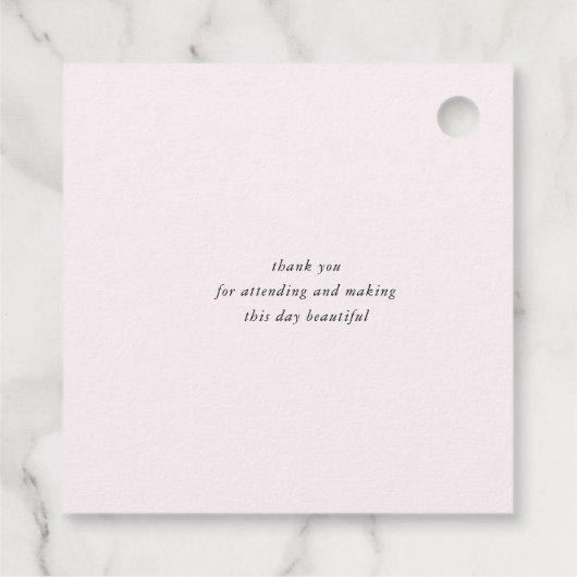 ベビーモダンエレガントシャワー フェイバータグ (裏面)