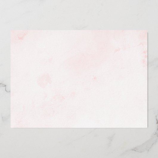 ベビーモダンエレガントシャワー 箔招待状 (裏面)