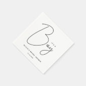 ベビーモダンシャワーを台本にする男の子 スタンダードカクテルナプキン (角)