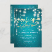 ベビーモダンシャワーシュガー&スパイス&オールナイス 招待状 (正面/裏面)