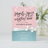 ベビーモダンシャワーシュガー&スパイス&オールナイス 招待状 (スタンド正面)