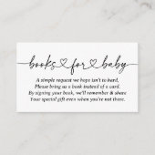 ベビーモダンシャワー台本のベビー エンクロージャーカード (正面)