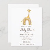 ベビーモダンシャワー招待状 (正面/裏面)