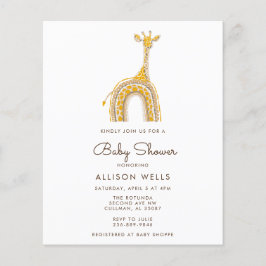 ベビーモダンシャワー招待状