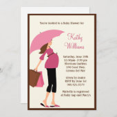 ベビーモダンシャワー招待状 招待状 (正面/裏面)