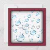 ベビーモダンシャワー招待状 招待状 (裏面)