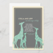 ベビーモダンシャワー招待状 |第2号 招待状 (正面/裏面)