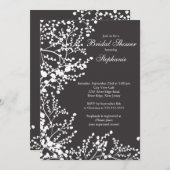 ベビーモダンズブレスフローラブライダルシャワー 招待状 (正面/裏面)