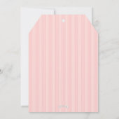 ベビーモダンドリームズスイートガールバースデーナー 案内状 (裏面)