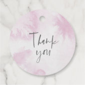 ベビーモダンピンクの冬のシャワー外は寒い フェイバータグ (裏面)