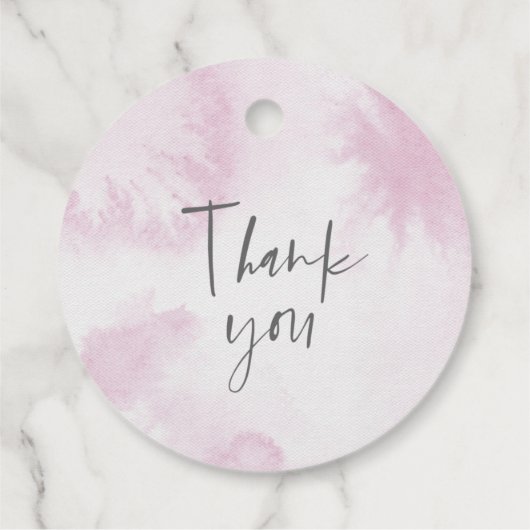 ベビーモダンピンクの冬のシャワー外は寒い フェイバータグ (裏面)