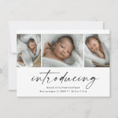 ベビーモダンフォトコラージュの紹介 サンキューカード (正面)